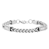 Stainless steel zircon bracelet for men