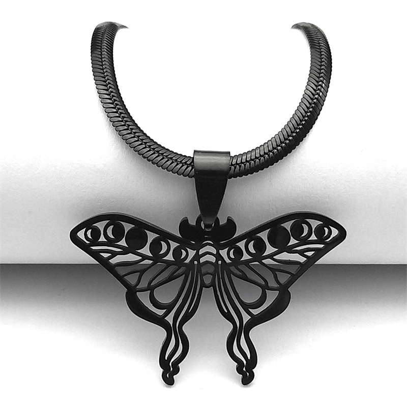 Crescent Butterfly Premium Pendant