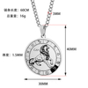 Personalized 12 Zodiac Signs Spinning Couple Necklace