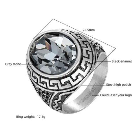 Hot selling European and American popular stainless steel ring