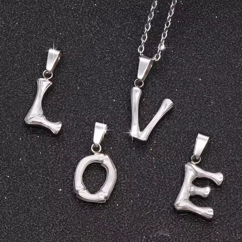 Simple Personalized 26 Letters Pendant