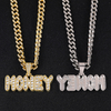 Letter MONEY Hip Hop Alloy Pendant