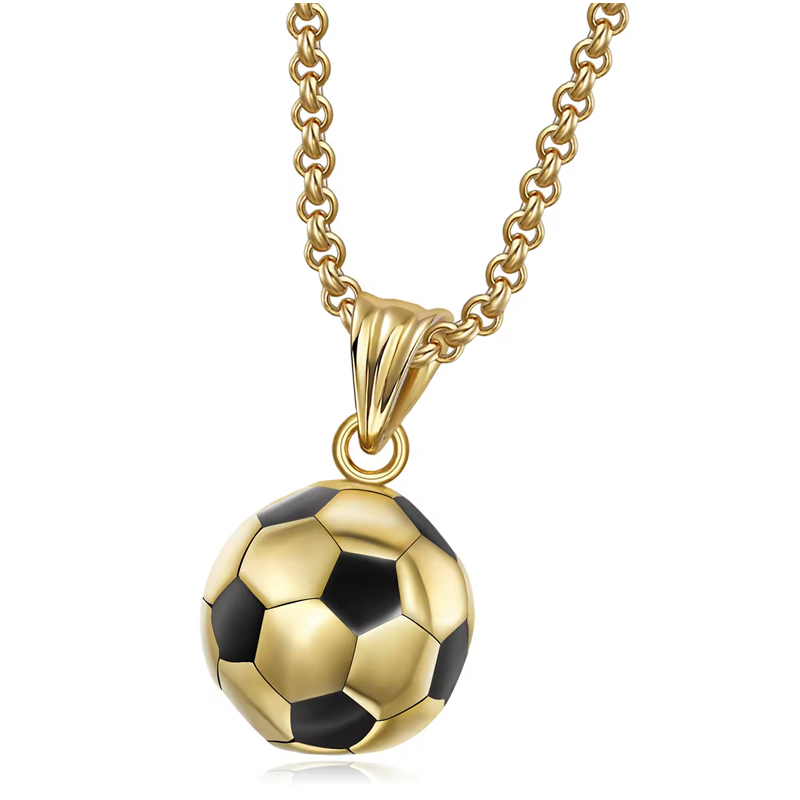 Personalized Hipster Soccer Necklace