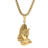 Stainless Steel Blessed Praying Hands Pendant