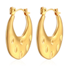 Stainless Steel Oval Simple Fashion Premium Earrings