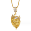 Lion's Head 18K Gold Plated Pendant