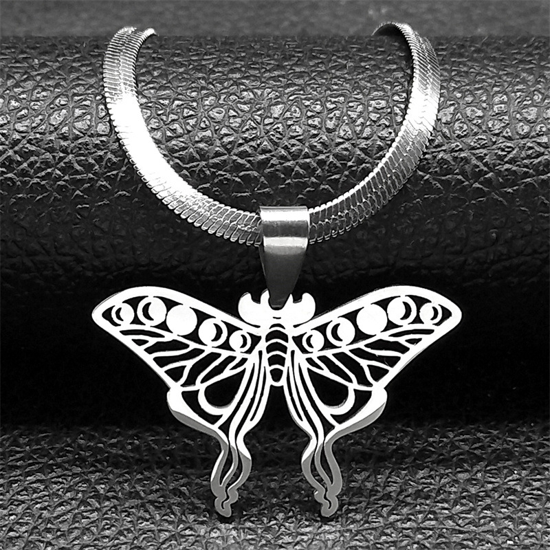 Crescent Butterfly Premium Pendant