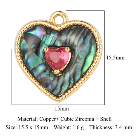 Butterfly Heart Pendant Gold Plated