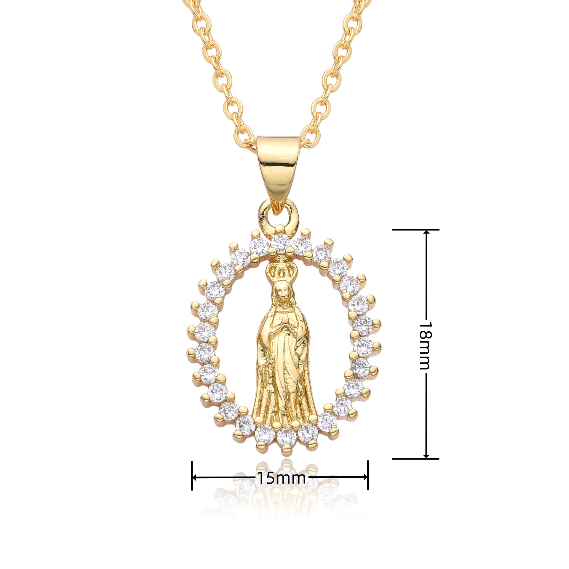 Creative Personalised Virgin Mary Pendant