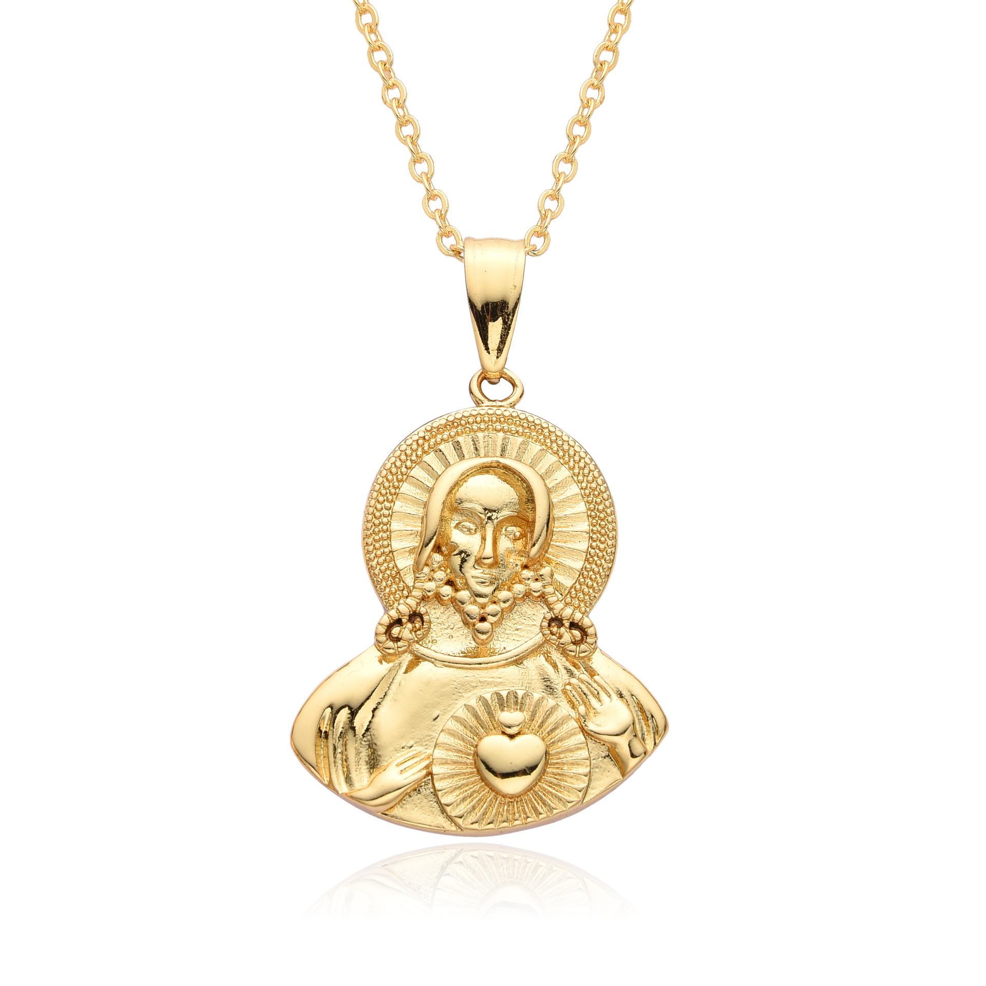 Virgin Mary Religious Pendant