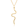 18K Gold Plated Round Snake Element Personalised Pendant