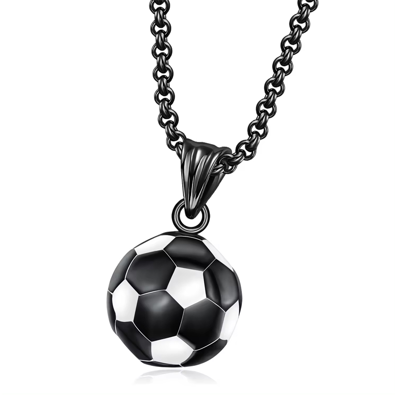 Personalized Hipster Soccer Necklace