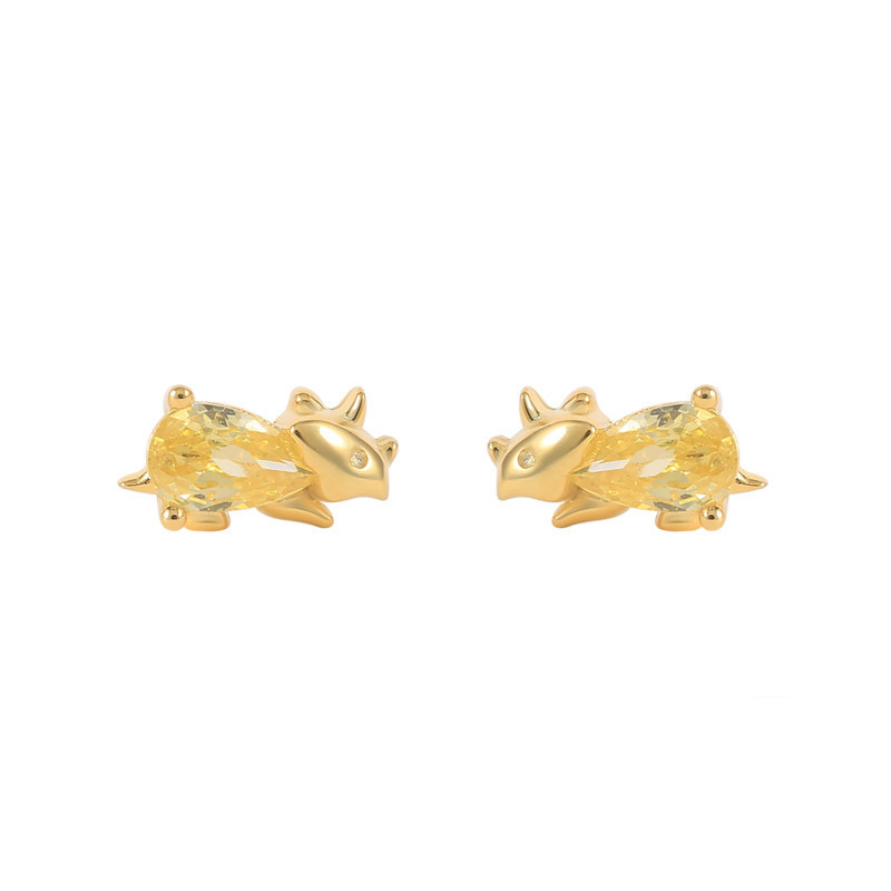 Tropical forest animal earrings