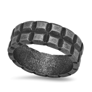 Stainless Steel Oxidized Ring