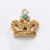 French Marron Court Oval with Natural Stone Pendant