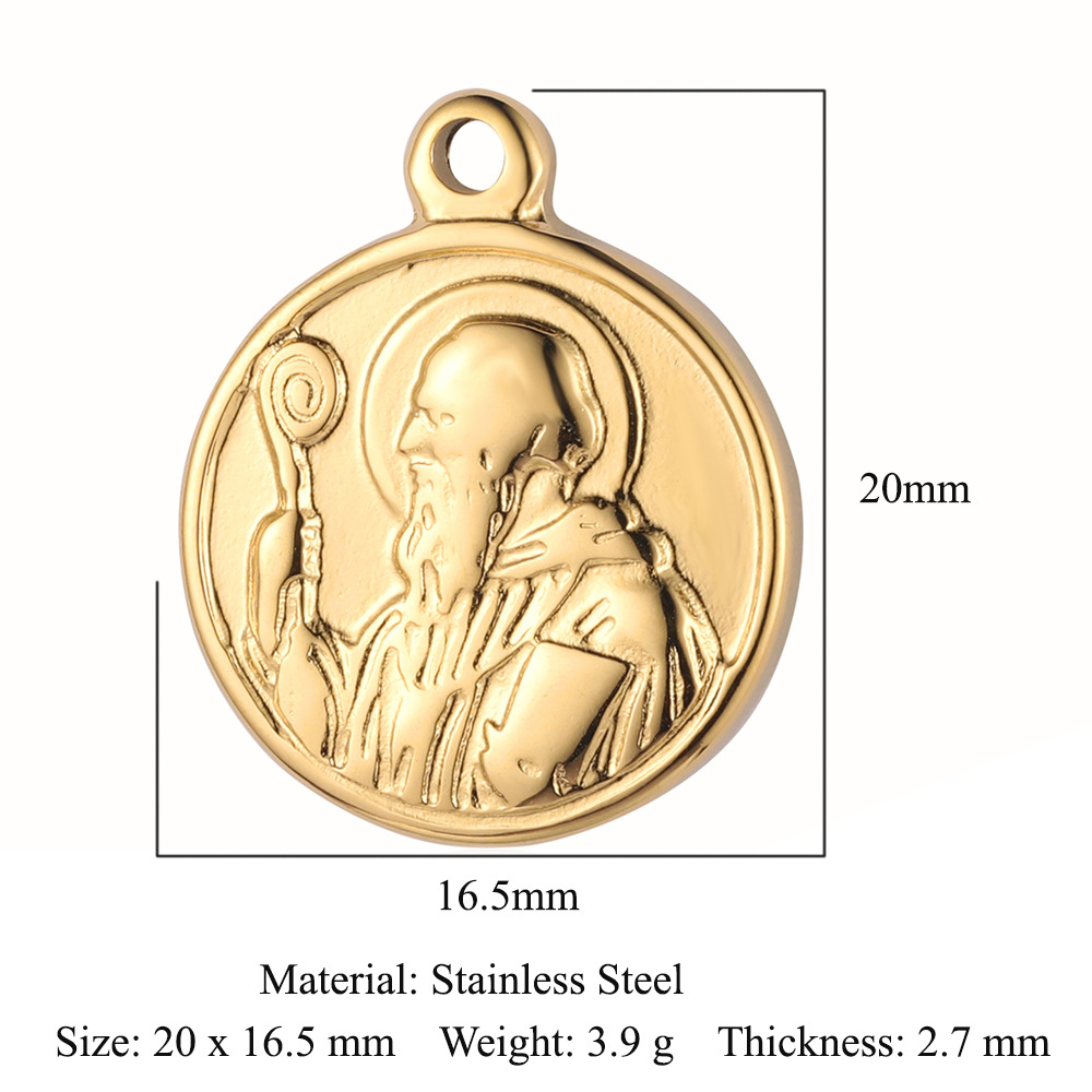 French Cross Angel Pendant