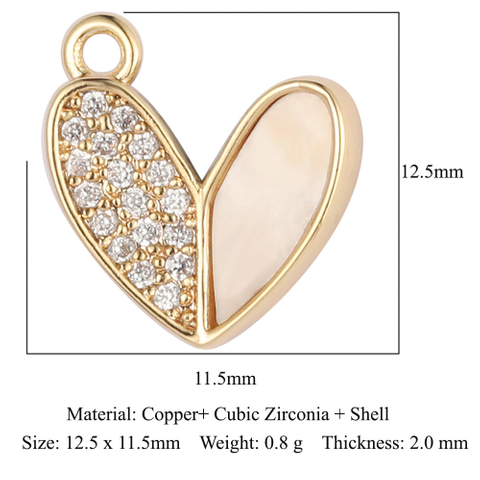 Butterfly Heart Pendant Gold Plated