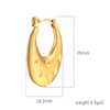 Stainless Steel Oval Simple Fashion Premium Earrings