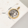 Round Roman God of War Coin Pendant