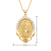 Diamond Set Virgin Mary Pendant with Diamonds