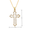 Fashion Simple Crystal Cross Pendant