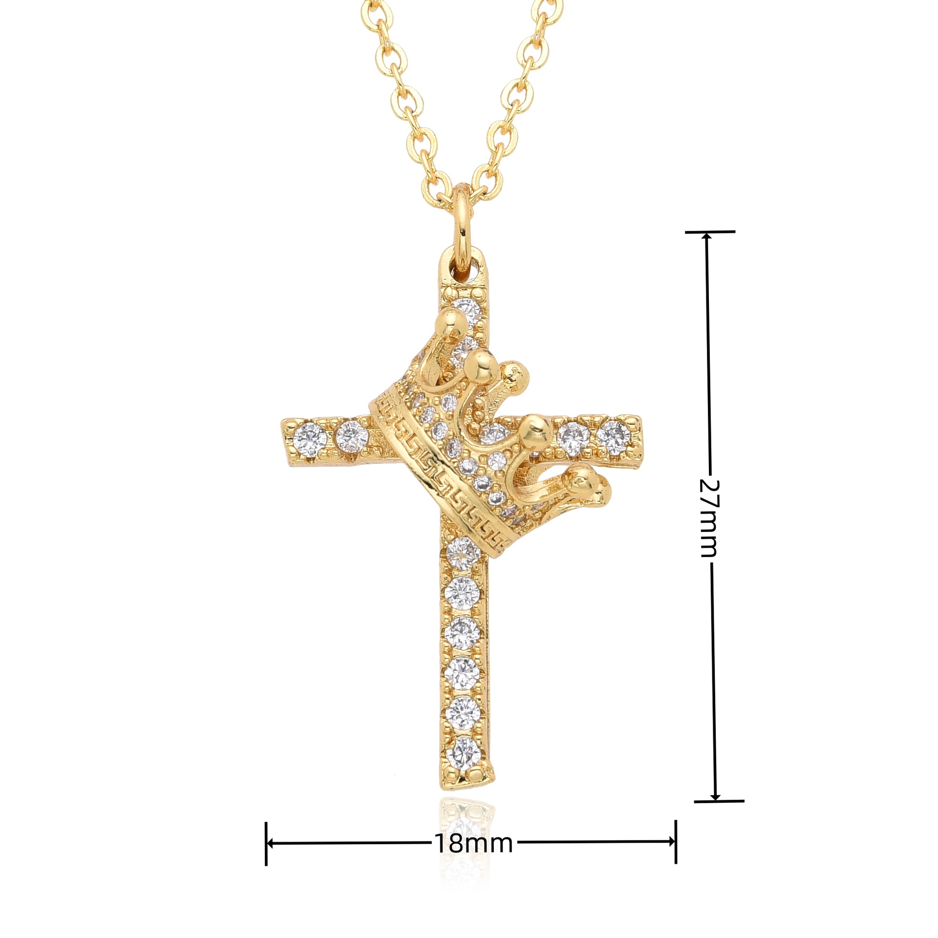 Hip Hop Diamond Cross Religious Pendant