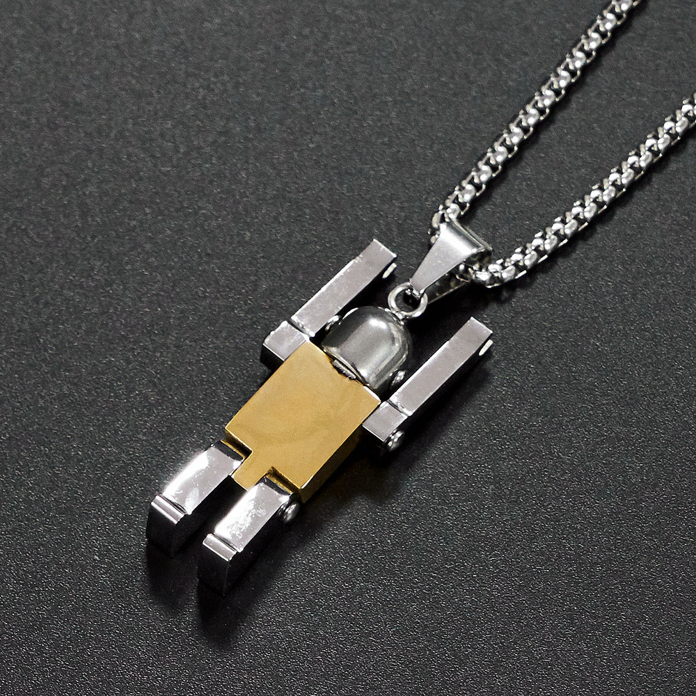 Hip Hop Movable Robot Pendant